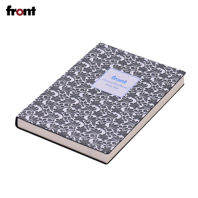 

front Flowers Pattern B6 Notebook PU Leather Cover BlankPlain Paper Portable Writing & Sketching & Doodling Notepad Perfect for T