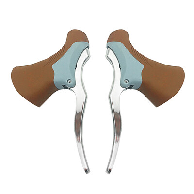

Lightweight Aluminum Bicycle Brake Handle MTB Mountain Bike Cycling Brake Levers Front & Rear Brake Levers Drop Handlebar Set