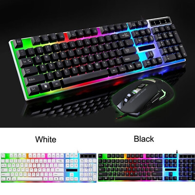 

Kingangjia X100 Rainbow LED Backlit Gaming Keyboard Mechanical Feel Illuminated Keyboard
