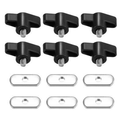 

6 Sets Kayak Screws Nuts Hardware for Rail Canoe Kayak Track Mounting System Fishing Boat Accessories