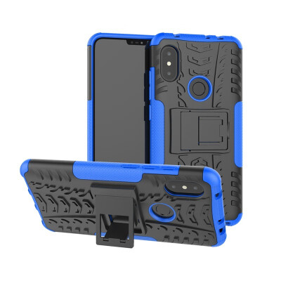 

Heavy Duty Armor Shockproof Hard Hybird Silicone Phone Cover Case for Xiaomi Hongmi Note 6Hongmi Note 6 Pro