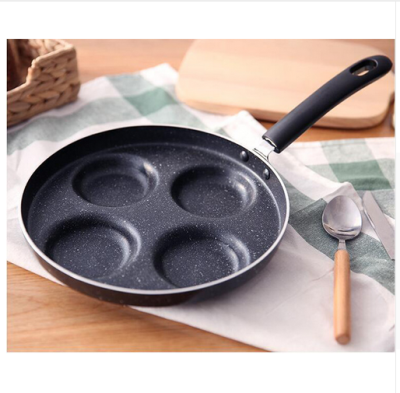 

24CM maifan stone black non-stick frying pan four-hole omelet multi-purpose breakfast pot