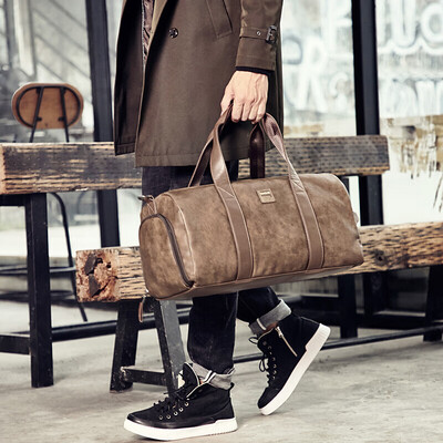 

Dede DiDe Travel Bag Men&women Multifunction Retro Travel Bag Large Capacity Luggage Bag Portable Fitness Bag DQ859 Khaki