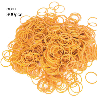 

800 Pcs Per Bag Yellow Elastic Rubber Bands Ring Loop Sturdy Stretchable Holder School Office Supplies Stationery