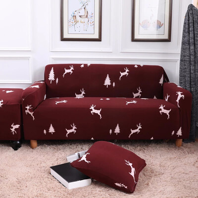 

Sofa Cover All-inclusive Universal Cover Brown printed fawn Thick Non-slip Four Seasons Elastic Sofa Cover