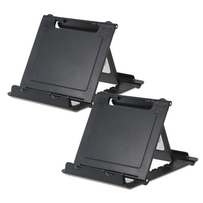 

Foldable Universal Phone Holder Bracket Stand For Phone Tablet Multi-angles Desktop Holder with One Mirror 2 Packs