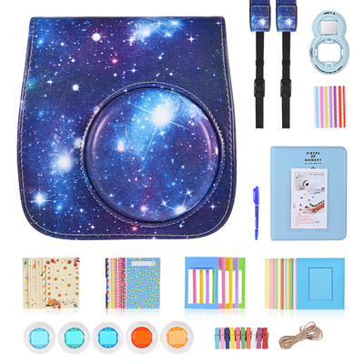 

10 in 1 Accessories Kit for Fujifilm Instax Mini 888s9 Include Camera CaseStrapSelfie MirrorFilterAlbumCorner StickerPho