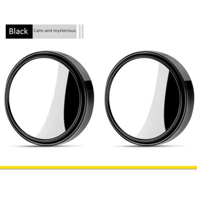 

2Pcs Car Wide Angle Round Convex Mirror Car Vehicle Side Blind Spot Mirror Wide Rear View Mirror Small Round Mirror