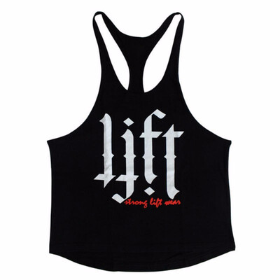 

Mens Fitness Bodybuilding Pure Cotton Suspender Sports vest