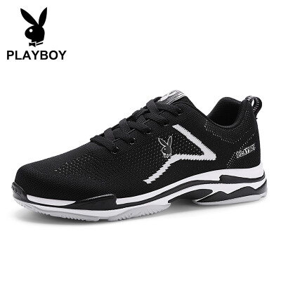 

Playboy PLAYBOY trend fashion old shoes mens sports&leisure breathable DS85203 black white 40