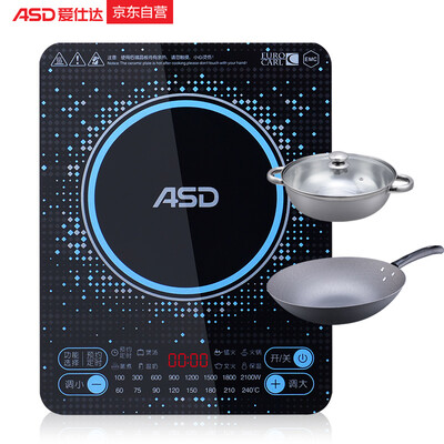 

ASD ASD induction cooker hot pot touch button micro crystal panel one button stir-fry timing function AI-F21C802 frying pan soup pot