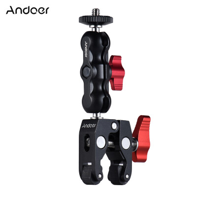 

Andoer Crab Pliers Clip Super Clamp with 14" & 38" Screw Hole for DSLR Rig LCD Monitor Studio Light Camera Magic Arm Photo Studi