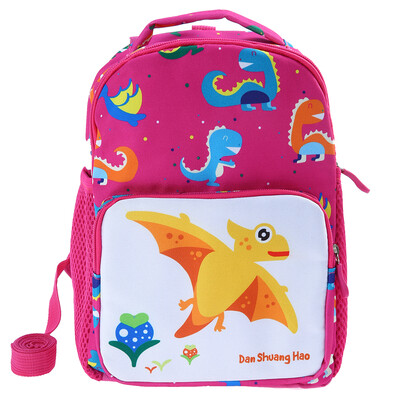 

Kids Backpack With safety Harness Nylon Cute Cartoon Dinosaur Travel Backpack Children Kindergarten Schoolbags Lunch Bag For 1-3 Y