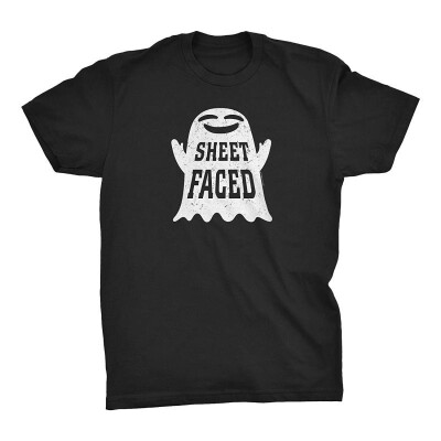 

Funny Halloween Party T-Shirt - Sheet Faced 003