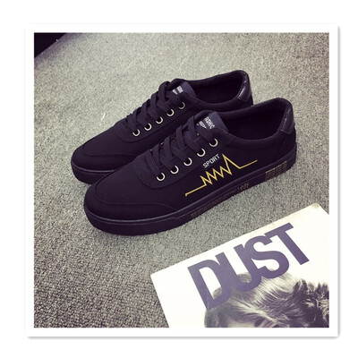 

2018 trend mens casual shoes canvas shoes mens version of the wild board shoes mens home shoes shoes laces