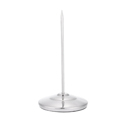 

Stainless Steel Straight Rod Paper Memo Holder Bill Fork Receipt Note Spike Stick