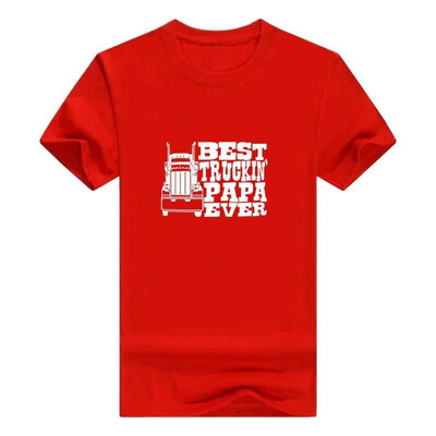 

Fathers Day Gift For Grandpa Best Truckin Papa Ever Truck Driver Men t-Shirt