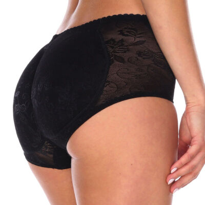 

SLIMBELLE Womens Butt Lifter Padded Lace Panty Bum Enhancing Seamless Booty Shaper Brief