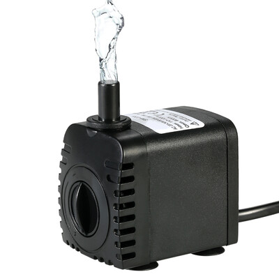 

600LH 8W Submersible Water Pump for Aquarium Tabletop Fountains Pond Water Gardens&Hydroponic Systems with 2 Nozzles AC110V