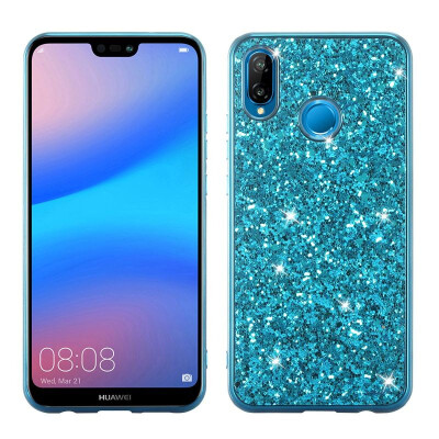 

MOONCASE Huawei P20 Lite Flash Powder TPU-Blue