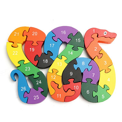 

3D Wooden Winding Animals Cognition Jigsaw Puzzle Toy