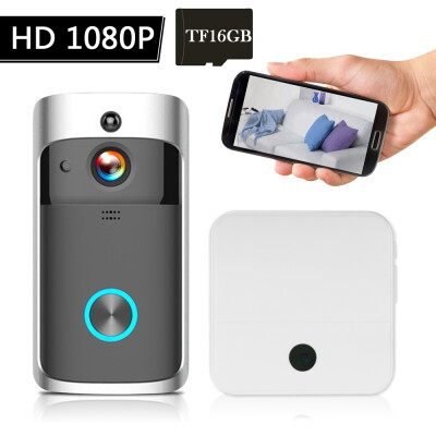 

WiFi Smart Wireless Security DoorBell Smart HD 1080P Visual Intercom Recording Video Door Phone Remote Home Monitoring Night Visio