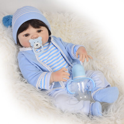 

57 cm Newborn Dolls Reborn Baby Doll 23 Full Silicone Vinyl Babies Realistic Princess Toy For Girl Children Birthday Gift