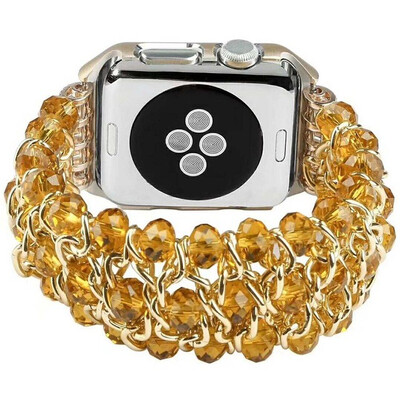 

2018 new ladies bracelet beads for Apple Watch Apple Watch chain crystal bracelet iWatch handmade jewelry chain