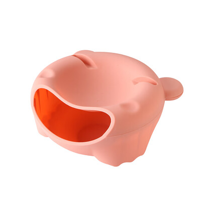 

Lazy Bear Design Double Layer Fruit Plate with Cellphone Stand Holder Snacks Seeds Dish Container Storage Box Style 1 Blue