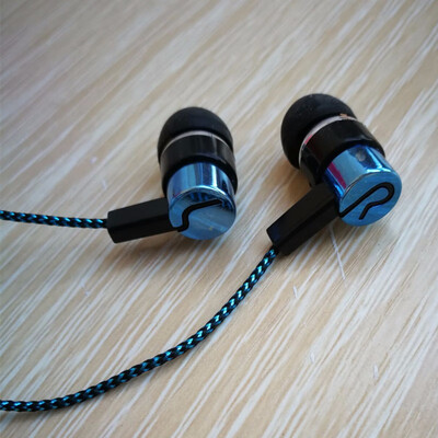 

HOT Sale Standard Headphone Jack Fiber Braided Rope Stereo Headset High Quality Fashion Noise Isolating Earbuds Earphone