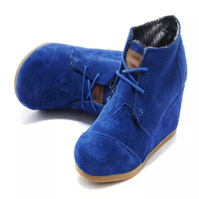 

Women Autumn Ankle Boots Fashion Ladies Height Increasing Boots Woman Wedge Heels Boot Elegant Women Shoes