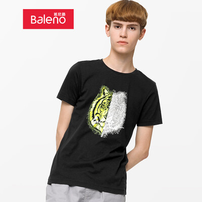 

Baleno T-shirt male 2019 spring&summer new multicolor animal print short-sleeved T-shirt shirt male 88902263 00A