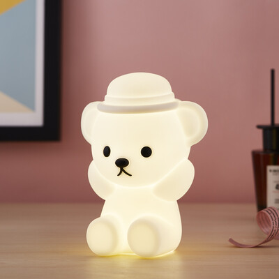 

Teddy Bear Collection pinch light creative night light atmosphere night light pat light color silica gel