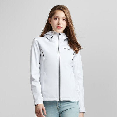 

PICHOT outdoor soft shell jacket men&women autumn&winter windproof warm casual sports jacket 12830604 female polar white XXL