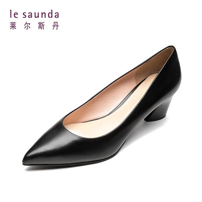 

Lyles Dan fashion elegant commute OL professional pointed feet shallow high heel shoes LS AM53203 black 38