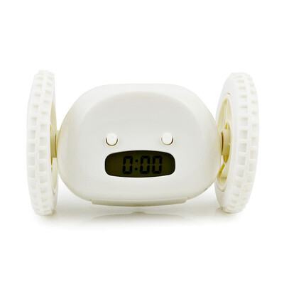 

Fashion Innovative Alarm Clock LED Digital Snooze Alarm with 2 Running Wheels
