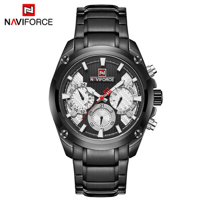 

NAVIFORCE NF9113 Quartz Watch Man Watch Top Brand Luxury Waterproof Date Week Hour Stainless Steel Watch with Calendar