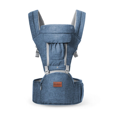 

Gb good child baby carrier breathable shoulder multi-function baby waist stool baby seasons breathable denim blue P180162