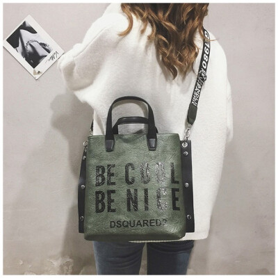 

Female Designer Fashion Handbag Women Letter Soft Messenger Shoulder Bags Large Shopping Tote Ladies Crossbody Bag Purse