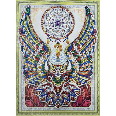 

5D DIY Diamond Embroidery Painting Colorful Dream Catcher Feather of Cross Stitch Partial Diamond Paintings Size 3048cm