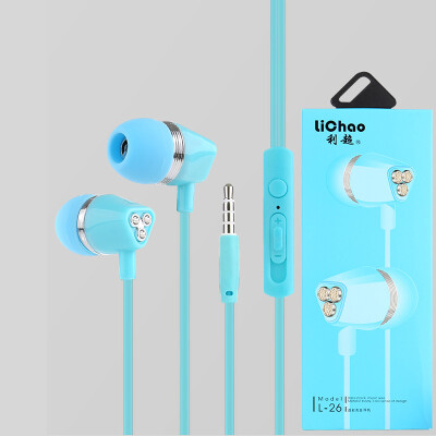 

L26 perfume with diamonds bright headphones stereo in-ear mobile phone headset Android Apple mp3 universal headphones