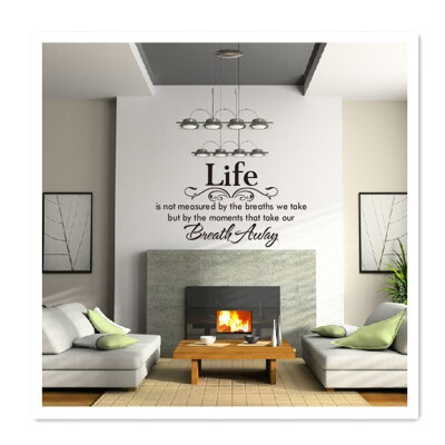 

Hot English Wall Sticker English Poetry Removable Wall Sticker Living Room Bedroom Background