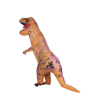 

Decdeal Funny Adult Inflatable Dinosaur Trex Costume Suit Air Fan Operated Blow Up Halloween Cosplay Fancy Dress Animal Costume Ju