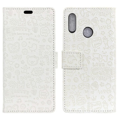 

MOONCASE HTC U12 Life Little Witch Leather Case - White