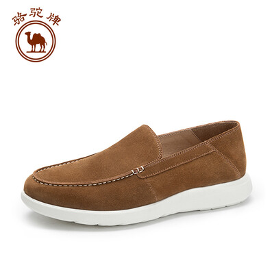 

Camel mens shoes casual breathable British cowhide set foot comfort W912032090 apricot color 43265 yards