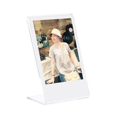 

3" L-shape Acrylic Photo Frame Transparent Mini Stand for Fujifilm Instax Mini 8 8 70 7s 90 25 26 50s 9 SP-1 SP-2 Film