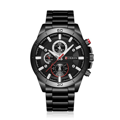 

CURREN 2017 Fashion Luminous Stainless Steel Men Watch Quartz Water-Proof Man Business Wristwatch Chrono Masculino Relogio