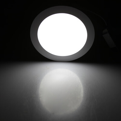 

12W Round LED Recessed Ceiling Panel Light Down Lamp Ultra Thin Bright for Living Room Bathroom Bedroom Kitchen AC85-265V