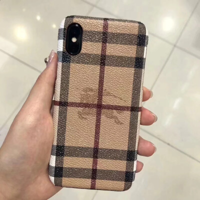 

Luxury Grid Pattern Leather case for iPhone Xs X Phone Protection case for iPhonex