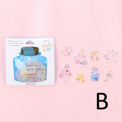 

48Pcslot PVC Mohamm Drifting Bottles Diary Journal Stickers Flakes Scrapbooking Japanese Stationery Teacher School Supplies